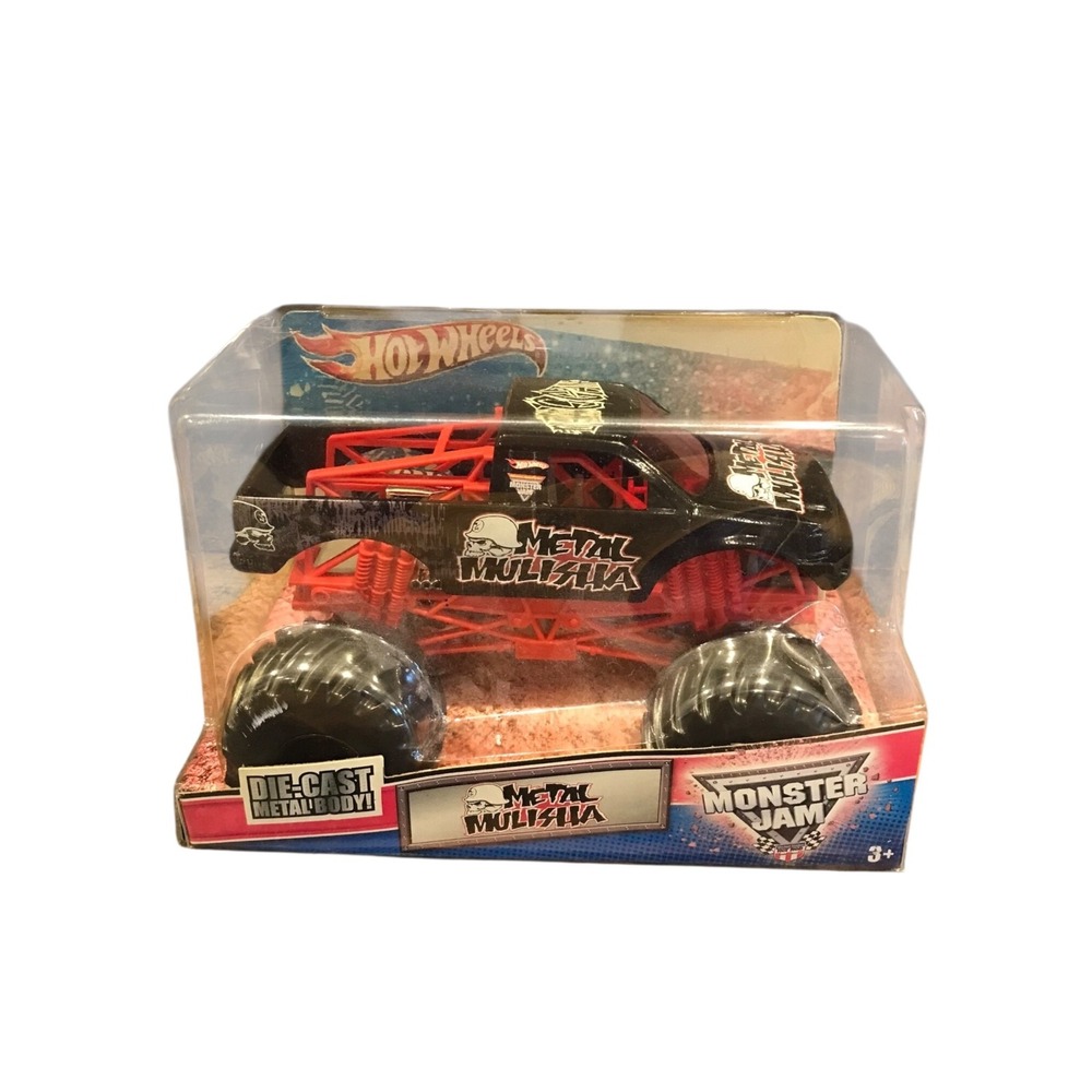 VTG NEW Hot Wheels Monster Jam METAL MULISHA‎ 1:24 Monster Truck Champ Diecast